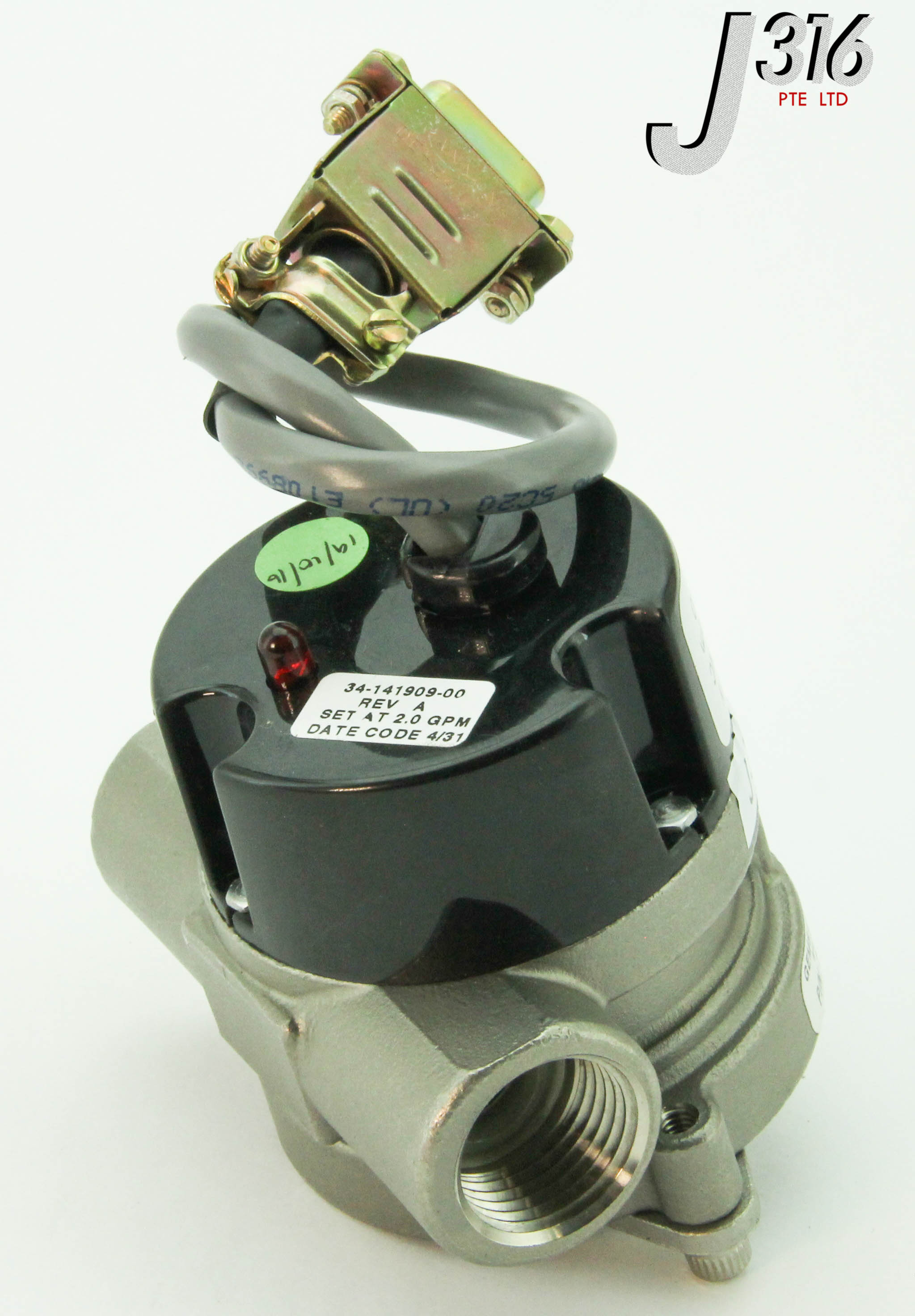 7777 NOVELLUS FLOW SENSOR ROTARY GPM SS,TYPE RFS,24DC GEMS SENSORS